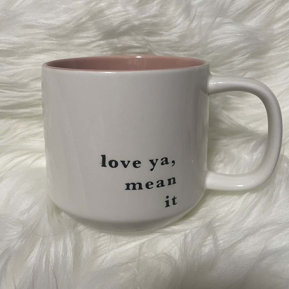 Threshold Stoneware Mug Love Ya, Mean It Coffee Tea Mug Cup